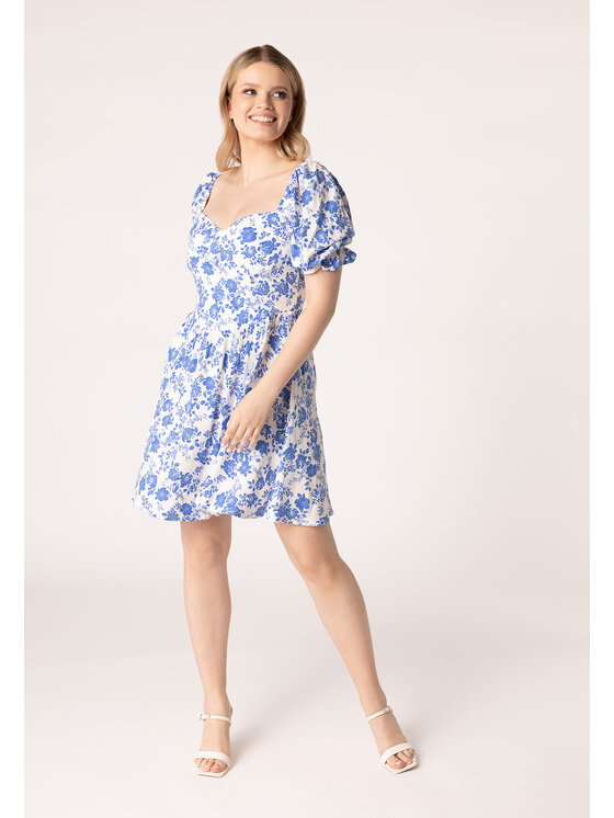 LAURELLA Letné šaty Laurella 4UL026110 Biela Regular Fit