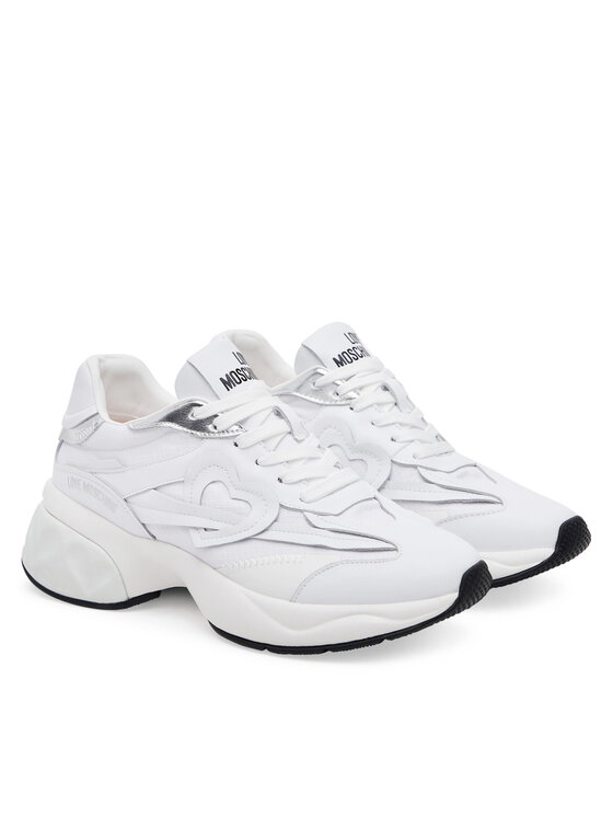 LOVE MOSCHINO LOVE MOSCHINO Sneakersy JA15326G1MIQE10A Biały