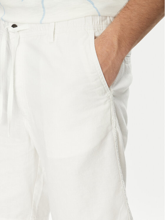 Jack&Jones Jack&Jones Kratke hlače iz tkanine Jaiden 12274968 Bela Relaxed Fit