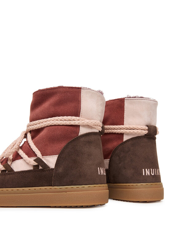 Inuikii Inuikii Čizme za snijeg Patchwork 3001.003.0072 Tamnocrvena