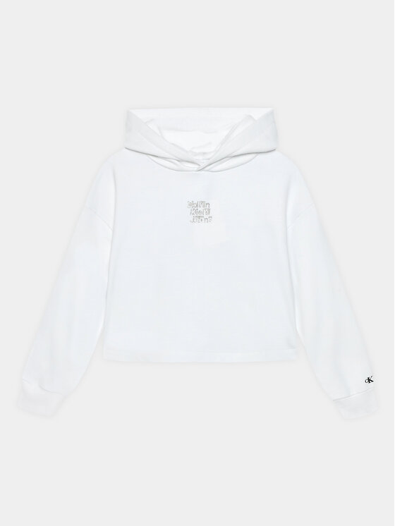 Calvin Klein Jeans Calvin Klein Jeans Суитшърт Metallic IG0IG02304 Бял Regular Fit