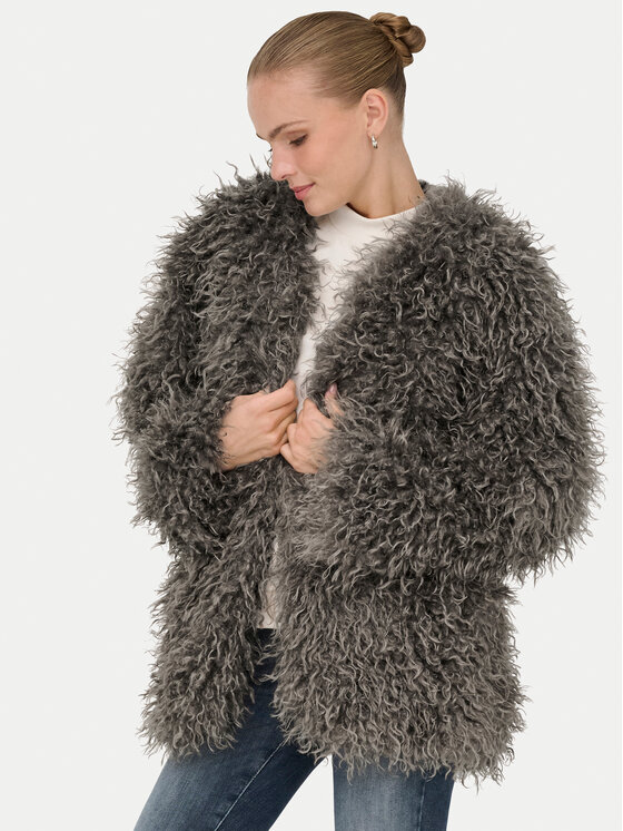 ONLY ONLY Pelliccia Barcelona 15352755 Grigio Regular Fit