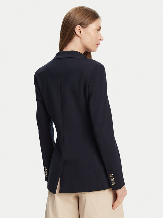 Marella Marella Marynarka Baiocco 2513911024 Granatowy Slim Fit