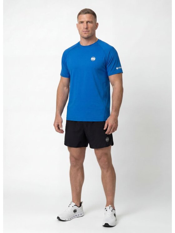 PITBULL PITBULL Koszulka techniczna RUNWAY Niebieski Regular Fit