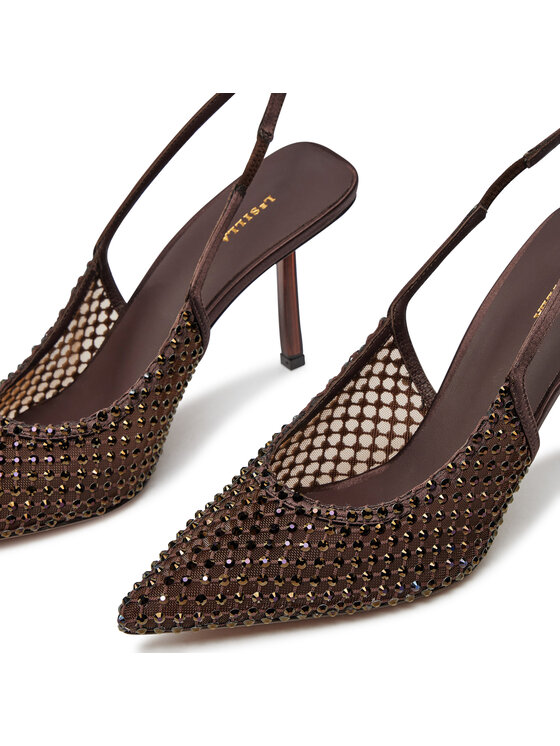 Le Silla Le Silla Scarpe stiletto Chanel Gilda Stocking 2299U080P1PPSAS748 Marrone