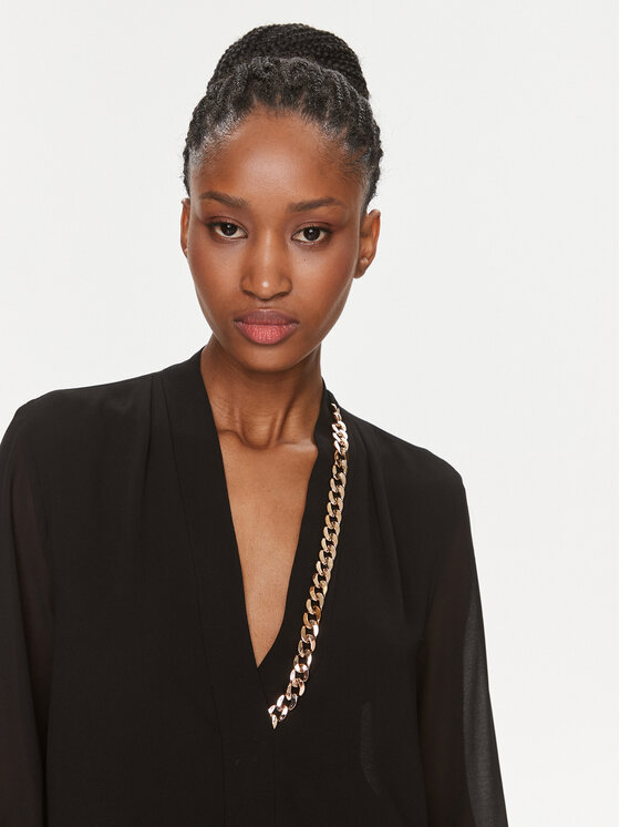Rinascimento Rinascimento Bluse CFC0116133003 Schwarz Regular Fit