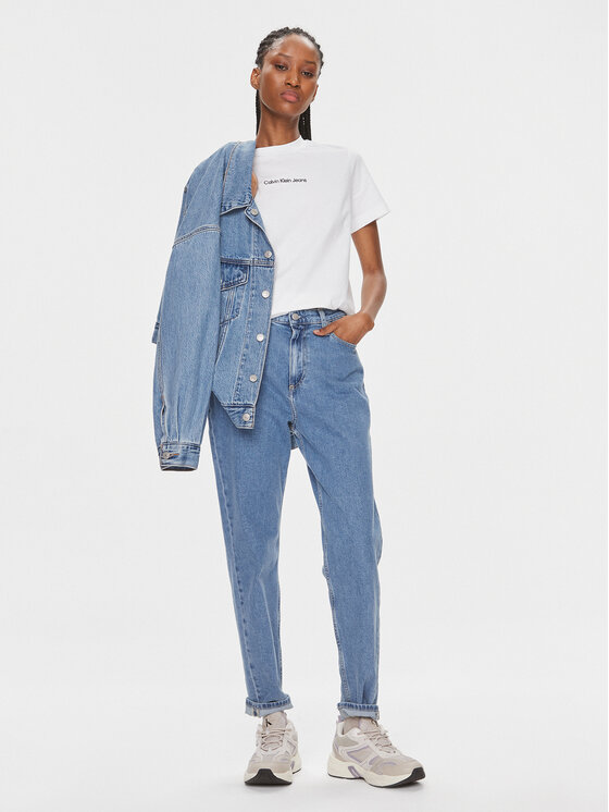 Calvin Klein Jeans Calvin Klein Jeans Farmer J20J221588 Kék Mom Fit