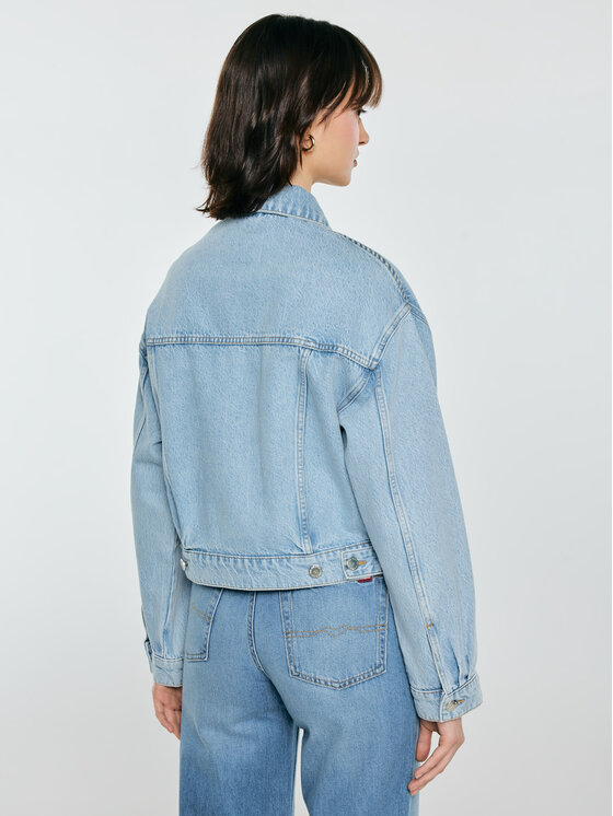 BIG STAR BIG STAR Kurtka jeansowa ELLA Niebieski Oversize
