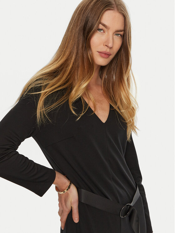 Imperial Imperial Rochie de zi AFBJIMU Negru Regular Fit