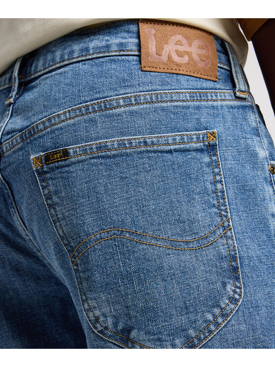 Lee Lee Jeansy 112350155 Niebieski Regular Fit