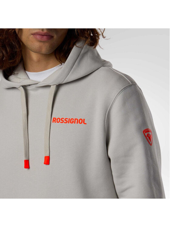 Rossignol Rossignol Bluza M Hero Hoodie Szary Regular Fit