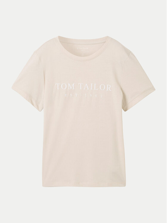 Tom Tailor Tom Tailor T-Shirt 1043695 Béžová Regular Fit