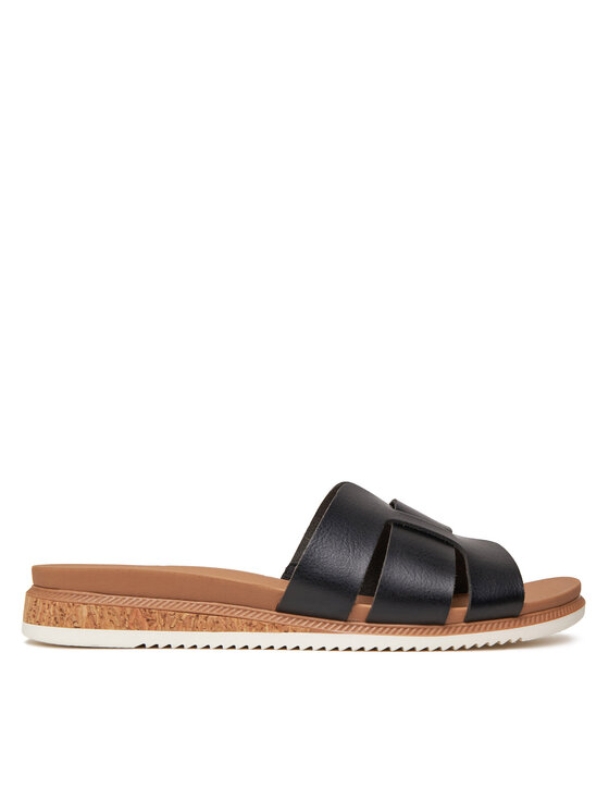 Skechers Skechers Klapki BOBS Desert Kiss Low-Peak Look 114707/BLK Czarny