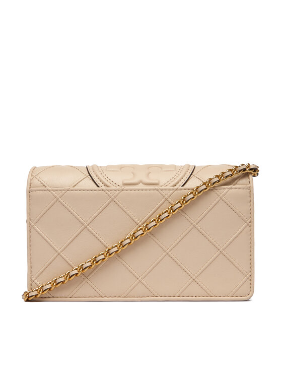 Tory Burch Tory Burch Borsetta Fleming Soft Chain Wallet 138853 Beige