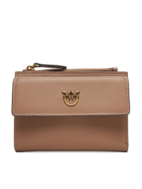 PINKO PINKO Didelė Moteriška Piniginė Compact Wallet AI 25-26 PCPL 103612 A29Q Smėlio
