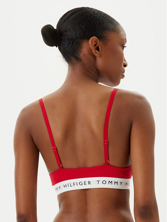 Tommy Hilfiger Tommy Hilfiger Trikotni nedrček UW0UW05715 Rdeča
