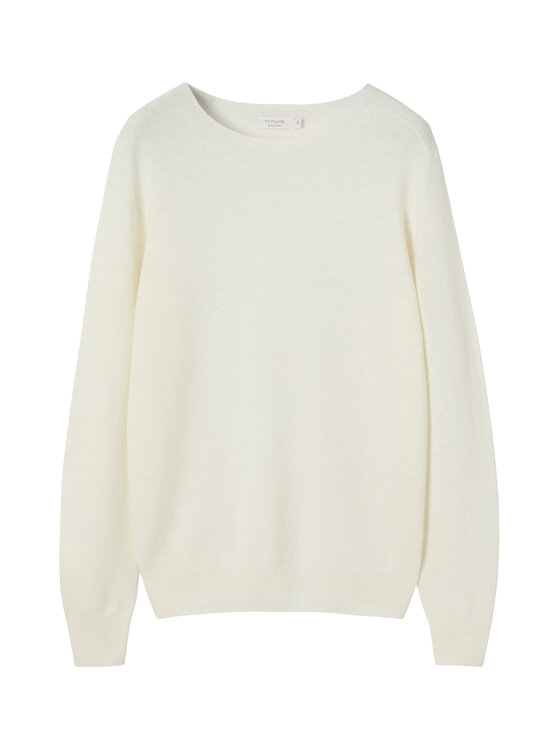 TATUUM TATUUM Sweter ROSSA Kremowy Classic Fit