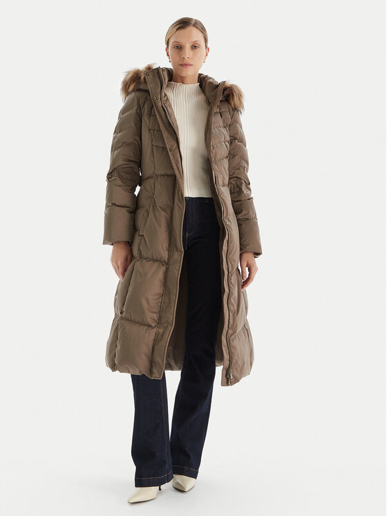 Guess Guess Pūkinė striukė W5BL29 W2802 Chaki Regular Fit