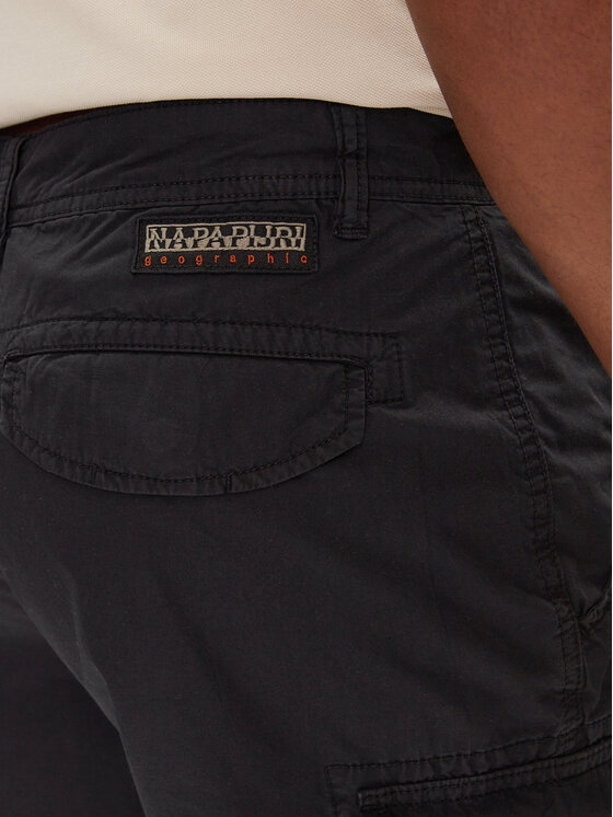 Napapijri Napapijri Auduma šorti Noto 2.0 NP0A4HOQ Melns Regular Fit
