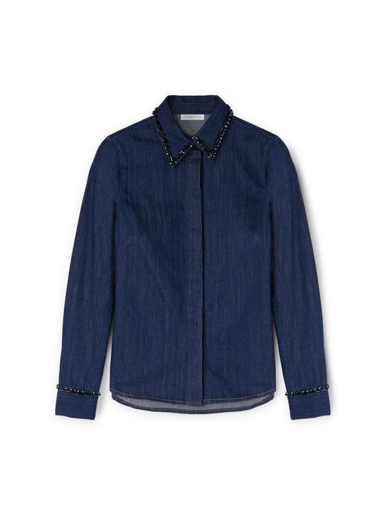 Motivi Motivi Camicia 5451Q000751N024 Blu Regular Fit
