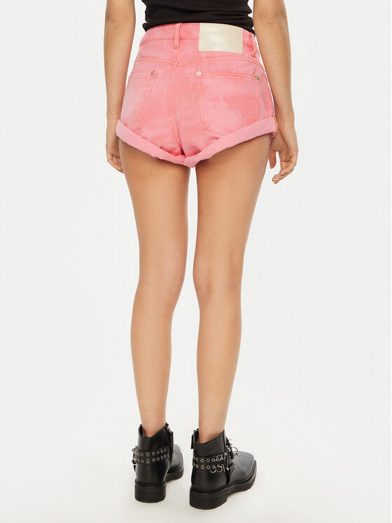One Teaspoon One Teaspoon Szorty jeansowe Bandits 26780 Różowy Regular Fit