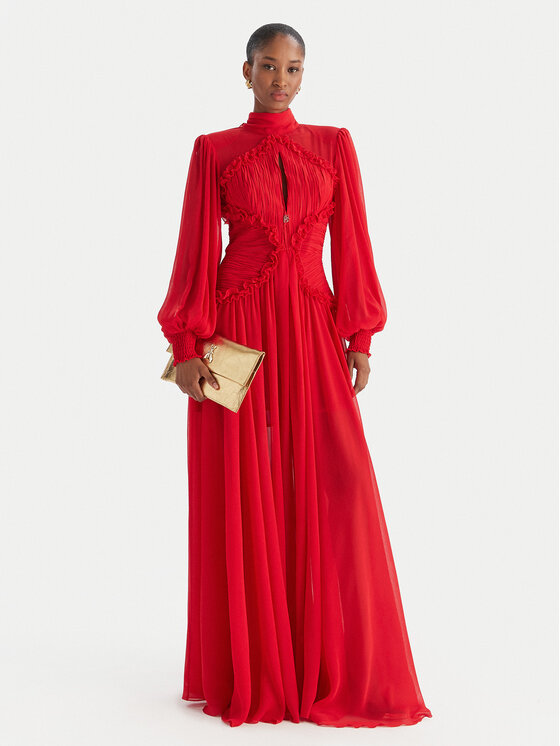 Babylon Babylon Večernja haljina S00833 Crvena Regular Fit