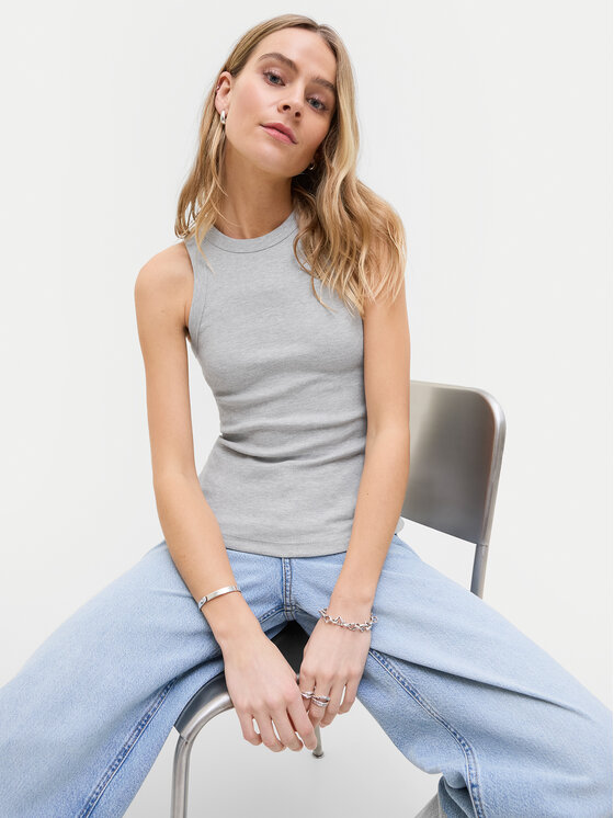 JJXX JJXX Top 12224661 Grau Rib Fit