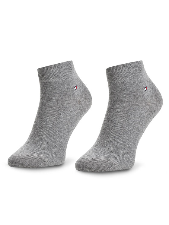 Tommy Hilfiger Tommy Hilfiger Krátke ponožky 342025001 Sivá