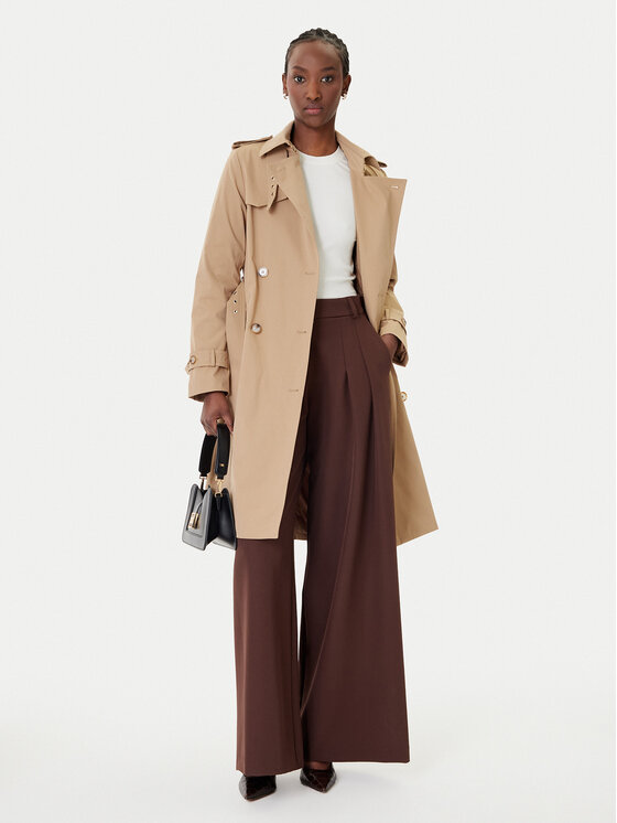 Rinascimento Rinascimento Trench CFC0124671003 Bež Regular Fit