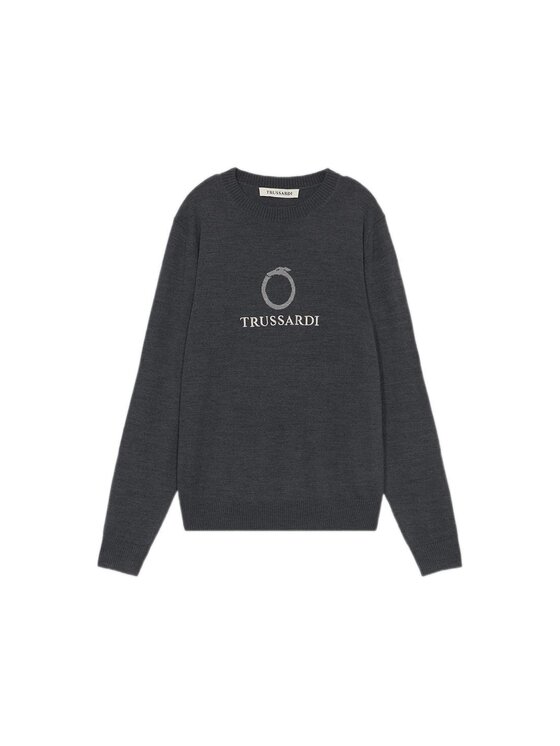 Trussardi Trussardi Kardigan M0358000037N023 Szary Regular Fit