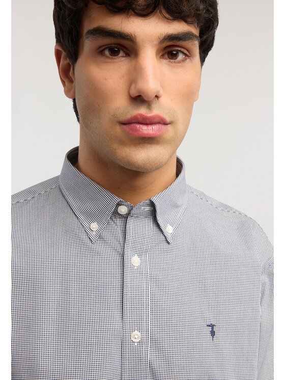 Trussardi Trussardi Koszula 5030N000037N0QB Szary Regular Fit