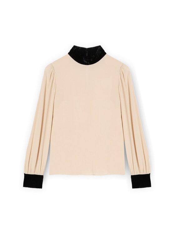 Motivi Motivi Blusa 2005Q001903N002 Écru Regular Fit