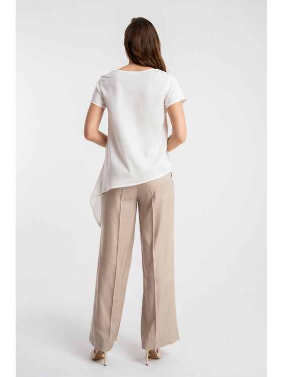 CLICK CLICK Blúzka 10-6902 Biela Loose Fit
