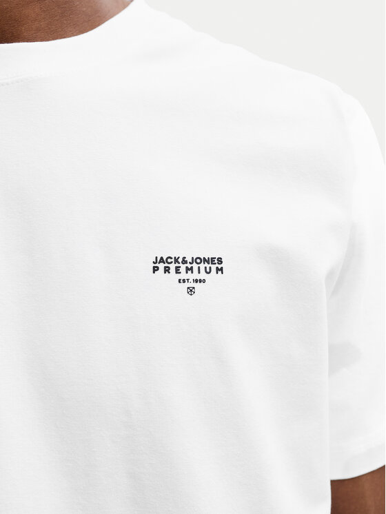 Jack & Jones Jack & Jones Marškinėliai Tyler 12292383 Balta Regular Fit