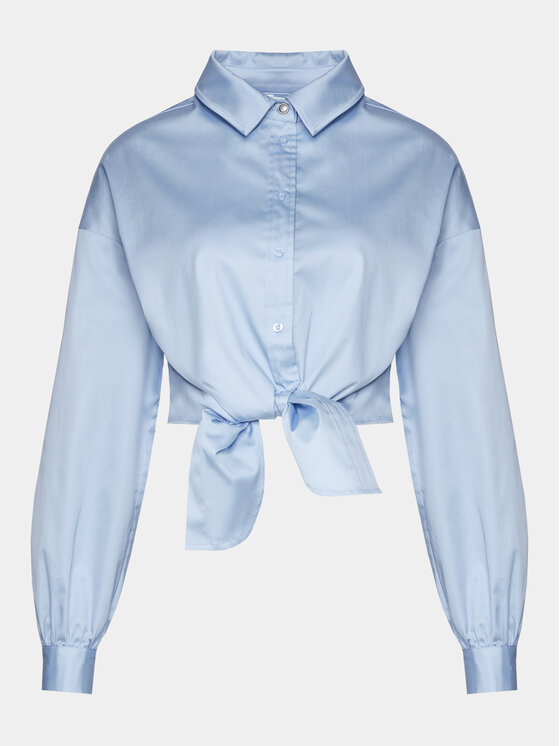 Guess Guess Srajca W4RH59 WE2Q0 Modra Slim Fit