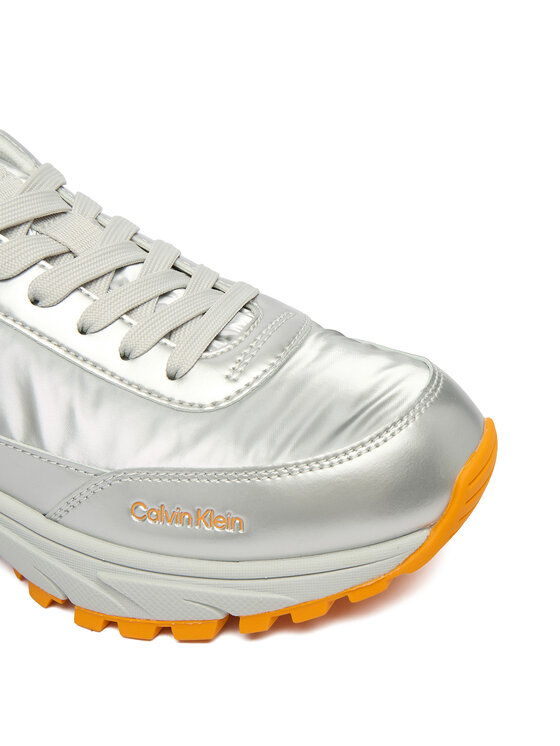 Calvin Klein Calvin Klein Sneakers Hike Runner Lace Up Pearl Ny YW0YW02043 Argento