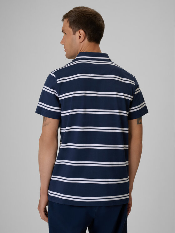 4F 4F Polo LAKESIDE ESCAPE Granatowy Regular Fit