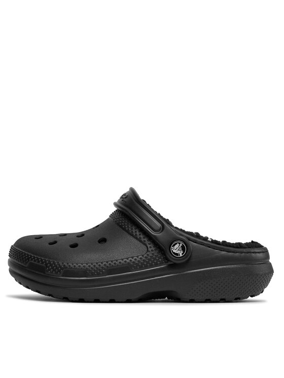 Crocs Crocs Pantoletten Classic Lined Clog 203591 Schwarz