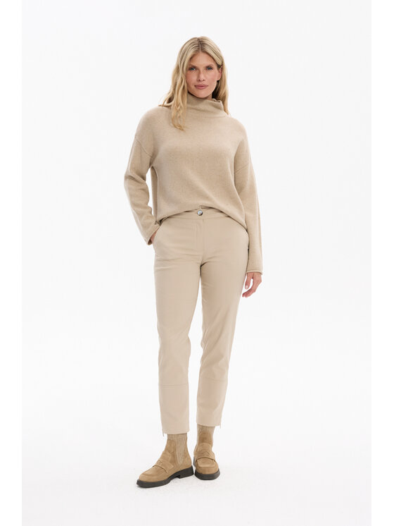 Deni Cler Milano Deni Cler Milano Spodnie materiałowe W-DC-5288-F5-H7-13-1 Beżowy Regular Fit