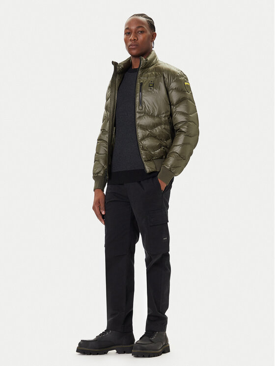 Blauer Blauer Vatovaná bunda 25WBLUC03075 006355 Kaki Regular Fit