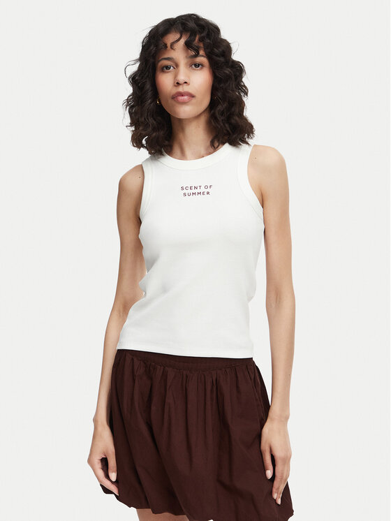 Vero Moda Top Nira 10341982 Alb Slim Fit