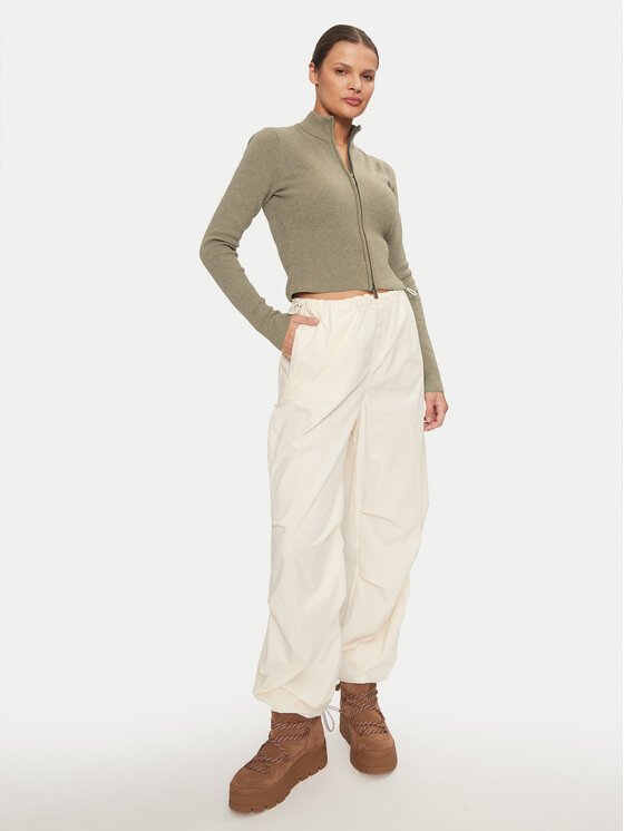 Dickies Dickies Sweter Helena DK0A864O Zielony Slim Fit