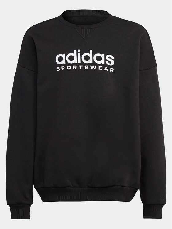 adidas adidas Džemperis ar kapuci Fleece IB3232 Melns Loose Fit