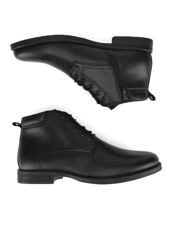 Lanetti Lanetti Schnürschuhe DURAIN-03S MI08 Schwarz