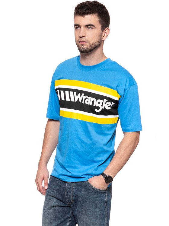 Wrangler Wrangler T-shirt B&Y OVERSIZED Nero Loose Fit