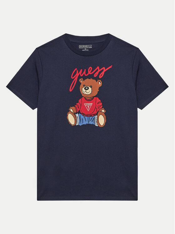 Guess Tricou H4BJ06 I3Z14 Bleumarin Regular Fit