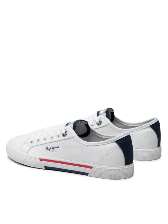 Pepe Jeans Pepe Jeans Πάνινα παπούτσια Brady Basic PMS30816 Λευκό