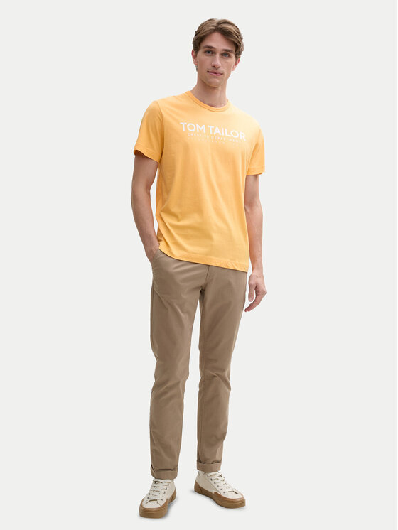 Tom Tailor Tom Tailor Majica 1045940 Oranžna Regular Fit