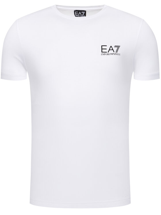 EA7 Emporio Armani EA7 Emporio Armani T-Shirt 3HPT07 PJ03Z 1100 Biały Slim Fit