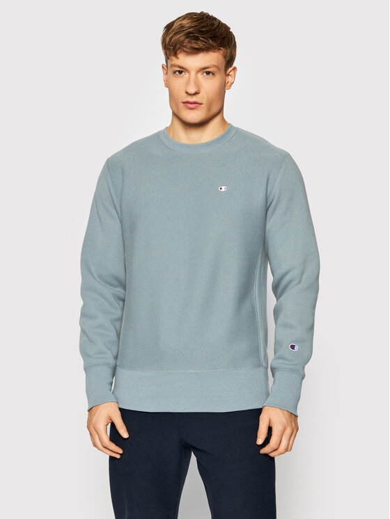 Champion Суитшърт Reverse Weave C Logo 216495 Зелен Regular Fit